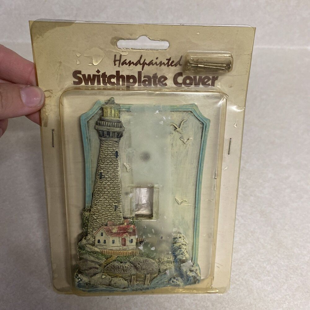 Spoontiques Hand painted Lighthouse Switchplate Cover